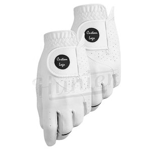 Fabricant de gants de golf personnalisés Logo brodé OEM Gants de golf Cabretta en cuir de qualité supérieure pour hommes - Product Image 4