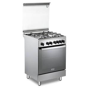 Horno Eléctrico De Longhi DMX 64 LSG, Cocina de Gas de 4 Zonas, Acero Inoxidable Clase A (60x60x87cm) - Product Image 1