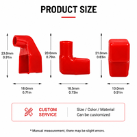 Manchon isolant électrique résistant à la chaleur en PVC moulé sur mesure pour bornes de câblage