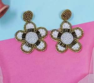 Aretes Personalizados, Diseños de Aretes Bordados a Mano, Aretes con Múltiples Cuentas, Joyería Festiva para Mujer, Mejor Precio, Aretes con Cuentas - Product Image 4