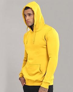 Sudaderas Casuales de Invierno para Hombre, Color Sólido, 100% Algodón, Impermeables, Corte Regular, con Diseño de Bolsillo - Product Image 5
