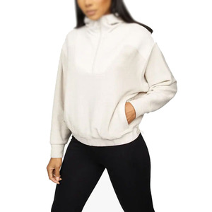 Sudadera con Capucha y Cierre de Cremallera de Alta Calidad, Ajustada, de Algodón, con Cuello Alto, 14 Cremalleras, para Mujer, Venta al por Mayor - Product Image 5