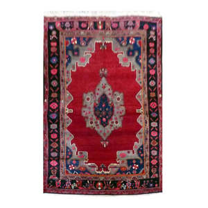 Tapis persan Kolia noué à la main en laine et coton naturels 7'6'' x 4'9 Pan02479 - Product Image 1