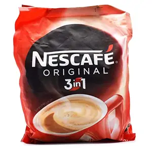 Nescafe กาแฟสำเร็จรูปเข้มข้น3อิน1 (25แท่ง) ผลิตจากเมล็ดคุณภาพเยี่ยมรสชาติเข้มข้นกว่า Nescafe 3 In 1ของแท้