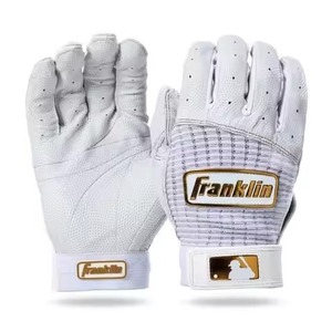Guantes de Bateo Profesionales de Béisbol/Sóftbol, Diseño de Logotipo Personalizado, Cuero Vacuno, Transpirables, Ligeros, Cierre de Velcro, para Adultos - Product Image 5