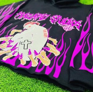 Vente en gros Prix sweat à capuche pour homme logo personnalisé 100% coton bouffé imprimé poids lourd éponge française motif solide prix raisonnable - Product Image 2