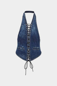 Corset en jean respirant de haute qualité pour femmes Style décontracté vintage avec broderie pour l'hiver - Product Image 6