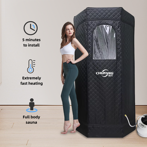 Chufang ห้องซาวน่าอบไอน้ำในบ้านขนาด4ลิตรซาวน่าแบบพกพาห้องสปาและซาวน่าพร้อมหน้าต่างใส - Product Image 1