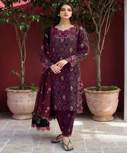 Mujeres musulmanas Turquía vestido musulmán Dubai Abaya clásico Jibab 2 piezas conjunto de algodón ropa de invierno Pakistán Salwar traje - Product Image 5