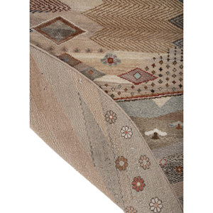 Alfombras Anudadas a Mano de Lana y Seda de Bambú con Patrón Geométrico Manchaha, Rosa y Morado para Uso Doméstico-Les-2766 - Product Image 5