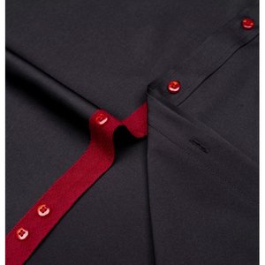 Chemise en popeline de coton rayé pour hommes Tendance et polyvalente Mode décontractée intelligente Coupe régulière Vêtements décontractés à manches longues - Product Image 5