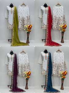 Collection de costumes 3 pièces de qualité supérieure pour femmes avec des motifs ethniques élégants - Product Image 6