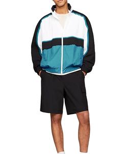 Conjunto Corto de Dos Piezas Personalizado, Chaqueta Cortavientos y Pantalones Cortos con Cierre, 100% Poliéster, Ropa Urbana para Hombre, HECHO POR HI 2026 - Product Image 1