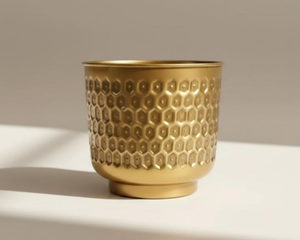 Nouveau style, pot de fleurs rond en laiton doré de haute qualité, décoration d'intérieur, vase de table, jardinières, design contemporain personnalisable - Product Image 3