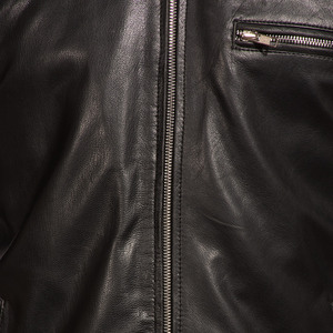 Veste de bombardier chaude en cuir de vachette véritable vintage élégante trench slim soft casual winter outerwear fitted design - Product Image 4