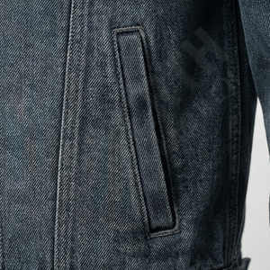 Chaqueta Vaquera de Algodón para Hombre de la Mejor Calidad, Transpirable, Talla Grande, Cierre Completo con Cremallera, Chaqueta Casual para Exteriores para Otoño e Invierno - Product Image 5