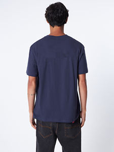 T-shirt 100 % coton pour homme, personnalisable avec logo de marque, design décontracté uni avec motif lettres, matière polyester-coton – Vente en gros - Product Image 6