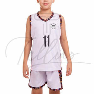 Uniformes de Baloncesto para Niños de Último Diseño Hechos a Medida, Transpirables, de Secado Rápido, Alta Calidad, 100% Poliéster, Ropa Deportiva con Logotipo Personalizado - Product Image 3