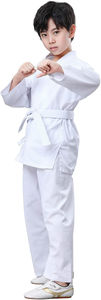 Bon marché, vente en gros, uniforme de karaté à col en V de haute qualité, vêtements d'entraînement d'arts martiaux pour adultes et enfants avec logo imprimé, kimono Jiu Jitsu - Product Image 5