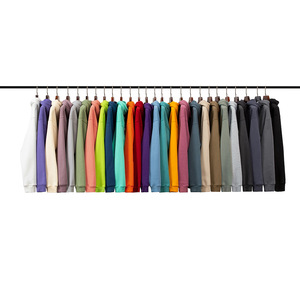 H5518 Sweat-shirts pour hommes à coupe régulière en coton 100% doublés de polaire 360 g/m² avec impression brodée personnalisée - Product Image 6