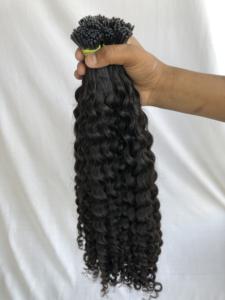 ผมต่อบริสุทธิ์ผมดัดลอนแบบ24นิ้วผมผู้บริจาคเดี่ยวผมชาวอินเดีย - Product Image 4