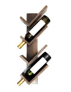 Estante de vino de madera plegable carbonizado del fabricante, organizador de exhibición de vino con capacidad para 10 botellas, soporte de almacenamiento - Product Image 6