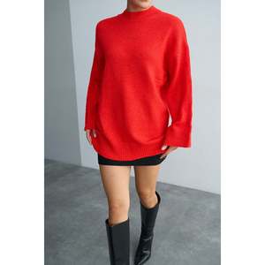 Pull à col roulé rouge - Product Image 2
