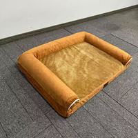Canapé-lit pour chien rectangulaire de luxe, imperméable, fond antidérapant, orthopédique, écologique, doux, confortable, éponge amovible et lavable