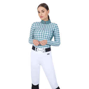 Venta al por mayor de alta calidad por encargo de las mujeres de equitación mostrar camisa mejor diseño ecuestre espectáculo ecuestre Jodhpur y pantalones camisa ecuestre - Product Image 3