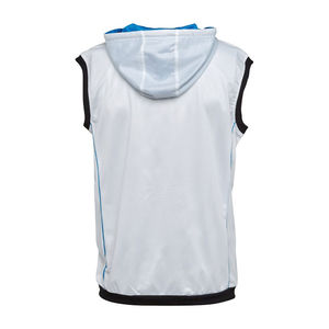 Full High Quality <b>Men</b> Active Wear <b>Sleeveless</b> Zipper <b>Hoodies</b> With Front Hand Pockets <b>Sleeveless</b> Gym <b>Hoodies</b> 100% polyester - Product Image 5