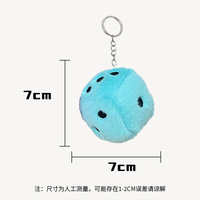 Mini peluches peluche jouets en peluche Cube dés porte-clés drôle griffe Machine jouets en peluche petite peluche peluche poupée dés porte-clés charme