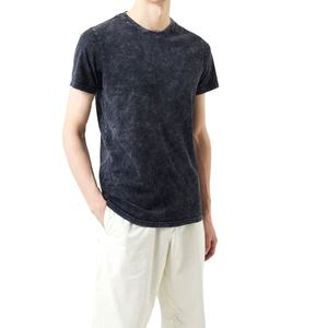 เสื้อยืดผู้ชายทรงโอเวอร์ไซส์ ผ้าฝ้ายถัก 100% ล้างสีแบบแอซิดวอช สไตล์วินเทจ ขาดๆ แบบดิสเทรส ป้องกันขนร่วง ระบายอากาศได้ดี ขายส่ง - Product Image 3