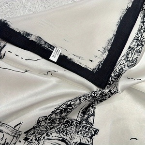 Custom Printed <b>Silk</b> Bandanas Wholesale Luxury <b>Square</b> <b>Scarf</b> Neckwear Bulk for Fashion Market - Product Image 3
