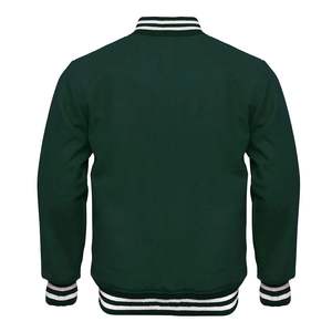 Chaqueta Bomber Varsity de lana de alta calidad para hombre, logotipo personalizado, diseño de Letterman, ropa fina de invierno, frente de lona, precio al por mayor OEM - Product Image 4