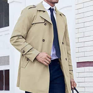 Vente chaude hommes hiver épais manteaux poids lourd hommes décontracté chaud élégant 100% laine manteaux à la vente en gros grande taille hommes manteau - Product Image 4