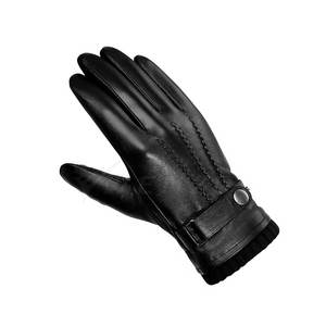Warm <b>Touch</b> <b>Screen</b> Leather <b>Gloves</b> for <b>Men</b> Winter Eco-Friendly & Breathable Comfortable Fit Smooth Leather Daily Use - Product Image 6