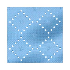 Collection Spirella Alaska, Tapis de douche 55 x 55, PVC, Bleu - Product Image 1