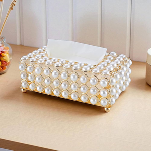 Dernière boîte à mouchoirs pour un usage domestique moderne Organisateur de serviettes de table artisanal élégant Bois et métal Design personnalisable de haute qualité 2025 - Product Image 3