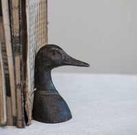 Serre-livres en métal tête de canard en laiton AK fini antique ensemble de 2 pièces maîtresses artisanales pour ornements de décoration de table