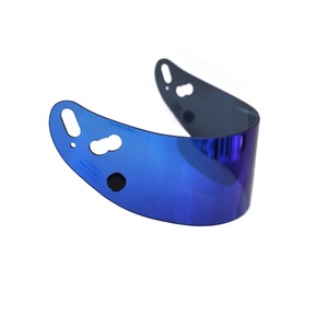 High Quality Italian Handmade Sport Modular Kart <b>Helmet</b> with 61% Mirrored Blu Visor 3mm Thick GP-7 Compatibility <b>Accessory</b> - Product Image 3