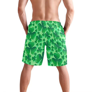 Short en maille respirante à séchage rapide pour hommes pour les sports actifs évacuant l'humidité avec impression par transfert par sublimation à motif solide - Product Image 2