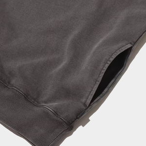 Haute qualité coton polaire hommes sweat manches longues goutte épaule surdimensionné pull demi fermeture éclair poches personnalisable hiver ensemble - Product Image 3