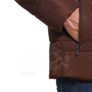Veste à capuche décontractée unie pour homme 2025, streetwear, nouvelle mode, coupe-vent, veste d'hiver avec logo sur le devant - Product Image 5