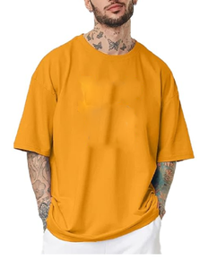 Vente chaude T-shirts grande taille pour hommes Tissu tricoté respirant à manches courtes O-Neck Anti-Pilling Fabriqué au Bangladesh - Product Image 3