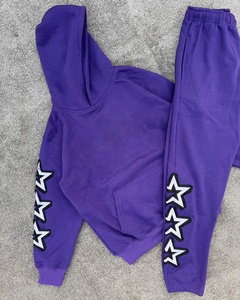 El mejor proveedor ofrece chándales de algodón 100% con logotipo personalizado impreso, conjunto de pantalones de chándal con capucha serigrafiada a precio mayorista - Product Image 5