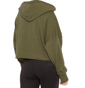 Basics Wholesale Sweat-shirts à capuche pour hommes en coton 100% personnalisés, coupe courte, pour l'hiver, avec impression numérique et broderie 2026 - Product Image 5