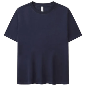 เสื้อยืดผ้าฝ้ายโอเวอร์ไซส์สำหรับผู้ชายทรงบ็อกซี่เข้ารูปไหล่ตก100% โลโก้ที่กำหนดเอง - Product Image 6