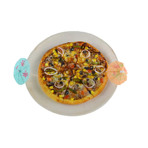 Platos de hoja de palma redondos planos desechables ecológicos para eventos al aire libre y bodas Cantidades más grandes para un servicio de comida eficiente - Product Image 4