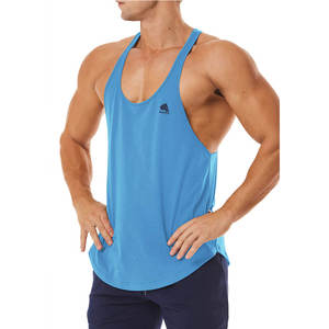 Camiseta sin Mangas para Hombre, de Secado Rápido, Transpirable, Tejida, Informal, Ecológica, para Entrenamiento, Precio Bajo al por Mayor - Product Image 1