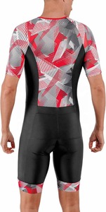 Unisex Custom Triathlon Racing Skin Suit Waterproof Breathable with Front Logo Printed Techniques Chest Zip - Product Image 5